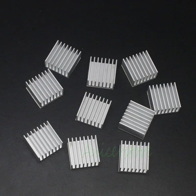 10pcs Aluminium Adhesive Back Heatsink Cooler For RAM Memory Chipset VGA Cooling - Image 1 of 4