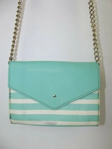 Auténtico bolso bandolera de cuero convertible Kate Spade verde azulado para mujer - Imagen 1 de 11