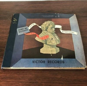 TOSCANINI Conducts Beethoven's FIFTH No. 5 Symphony VICTOR RECORDS * 4 LP * (TS) - Picture 1 of 11
