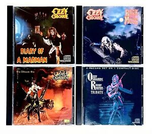 RARE Vintage OZZY OSBOURNE CD Lot! The Ultimate Sin, Randy Rhoads Tribute & More
