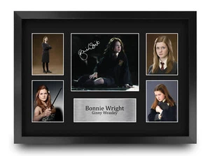 Bonnie Wright Harry Potter Ginny Weasley Regalos Firmado Foto Impresión para Fans del Cine - Imagen 1 de 7