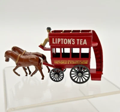 Lesney Matchbox No.12 Horse Drawn Double Decker Lipton’s Tea Made in England - Image 1 of 4