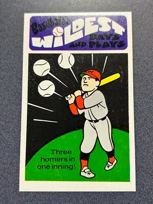 1973 Fleer Baseball's Wildest Days and Plays #19 NRMT @QJ13 - Image 1 of 2
