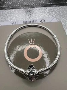 Pandora Disney Alice in Wonderland Cheshire Cat snake bracelet 599343C0 19cm - Picture 1 of 2