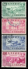 Oltremare Etiopia 1952 - Effigie dei sovrani, serie 9 valori (Yv. 315/23) Usato