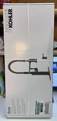 Brand New Kohler Sous SEMI Professional Kitchen Faucet R10651-SD-BL Matte Black - Image 1 of 2