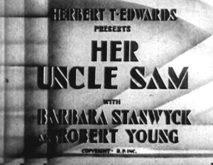 Her Uncle Sam 1935 Barbara Stanwyck,Robert Young  region free DVD - Imagen 1 de 1