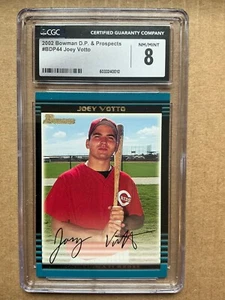 2002 Bowman D.P. & Prospects # BDP44 JOEY VOTTO Just Graded CGC 8 NM/Mint - Picture 1 of 2