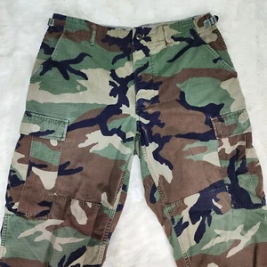 Vtg Woodland Pants Mens 32x28 BDU M-81 Hunting Army US Cargo Camo Baggy Y2K 90's - Picture 1 of 11