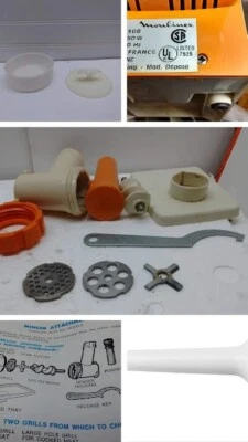 Moulinex 308 Food Processor Meat Grinder Sausage Maker Burger Mold - Image 1 of 4