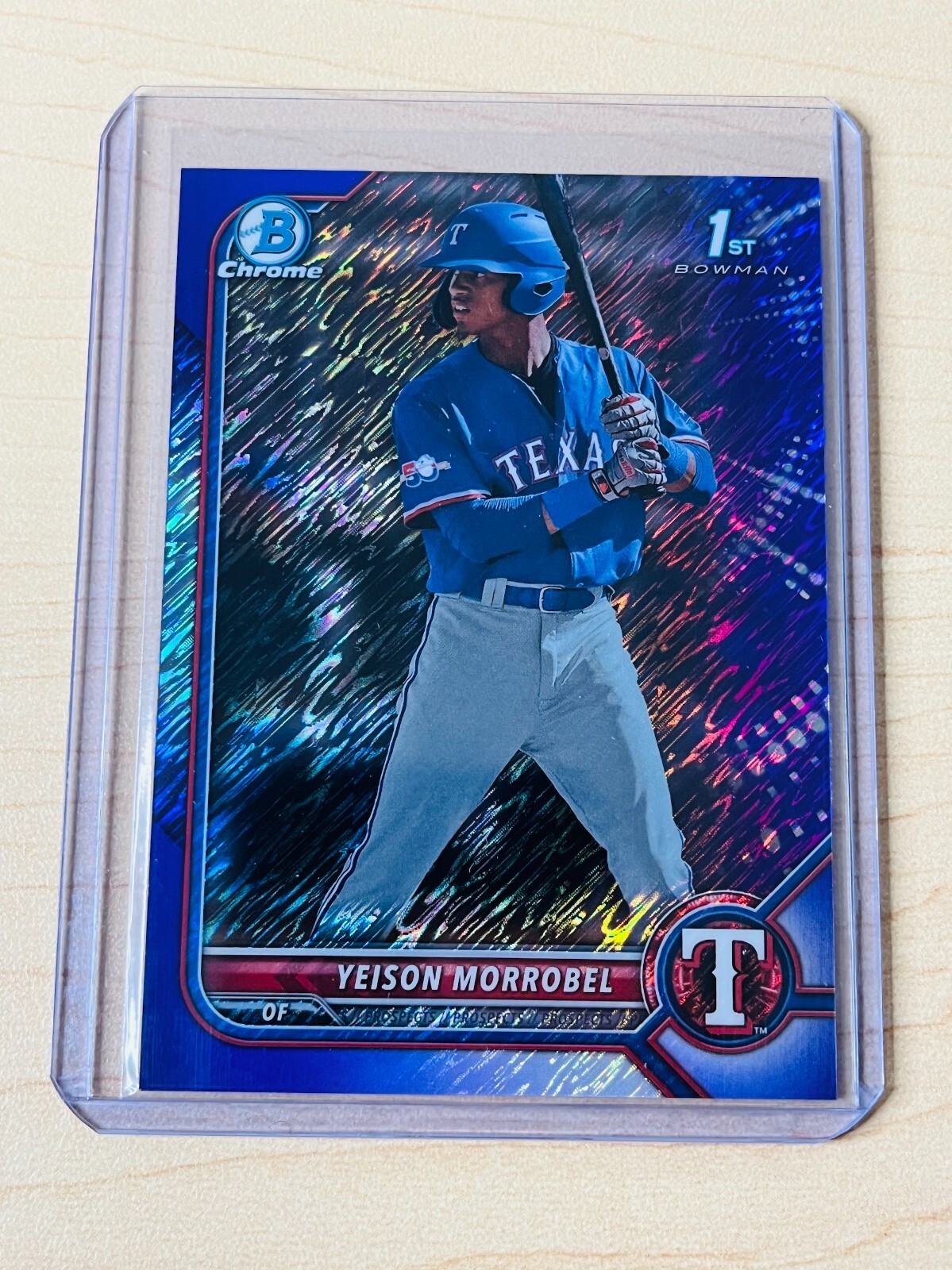 2022 Yeison Morrobel Bowman Chrome #BCP-200 1st Purple Shimmer Refractor 184/250