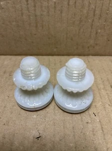 Set of 2 Rare Antique Sandwich Glass Opalescent Pulls . Chipped - Picture 1 of 12