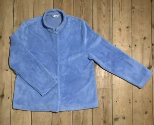 David Nieper Short Dressing Gown Bed Jacket In Blue Size 14 - Picture 1 of 5