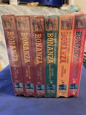 Bonanza VHS The Best of The Season 1959-1962, Volumes 1,2,3,5,7,8 NEW UnopenedK5 - Image 1 of 3