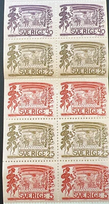 Folleto completo estampillas 1966 DROTTNINGHOLMS TEATER 200 ÅR versión sueca Suecia Foto 1 de 4