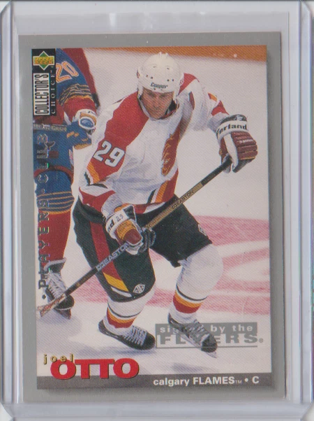 1995-96 Collector's Choice Player's Club Parallel #88 Joel Otto Flyers Flames - Image 1 of 1