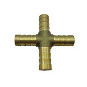 Manguera Barb Cross 4 vías 5/16"" u 8 mm identificación aceite combustible latón aire accesorio L-5D - Imagen 1 de 1