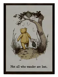 Pooh "Not all who wander are lost" Individual Card Sleeve Legion 50 MTG Original - Picture 1 of 2