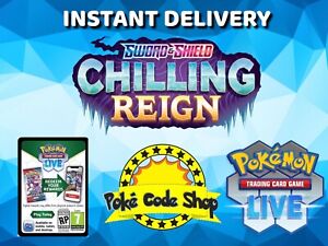 CHILLING REIGN LIVE CODES Pokemon Booster Online Code INSTANT QR EMAIL DELIVERY