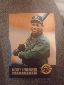 1993 Pinnacle Rickey Henderson Number 308
