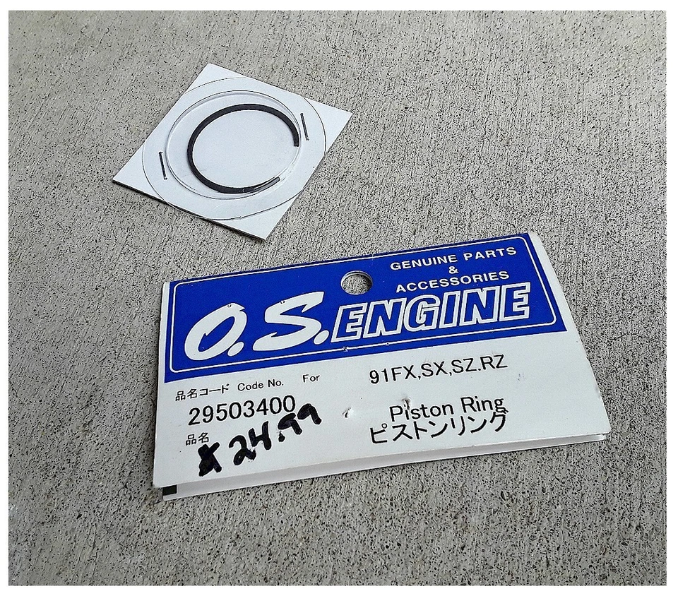 OS Engine 29503400 Piston Ring for .91 FX .91 HZ F3C HZ-PS SZ-H HZ-R Old Stock - Image 1 of 1