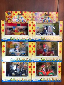 LLEDO NODDY IN TOYLAND CARS COMPLETE SET OF 6 ENID BLYTON MADE IN ENGLAND 1996