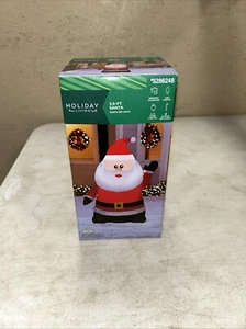 Holiday Living aufblasbarer 3,5 Fuß Weihnachtsmann beleuchtet drinnen/draussen Neu im Karton. - Bild 1 von 6