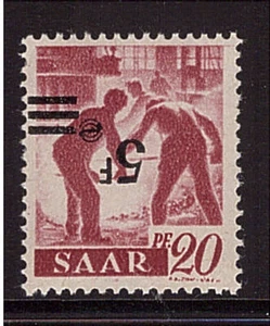 Saar, Mi-Nr. 232 I K, kopfstehender Aufdruck, postfrisch, geprüft (20984) - Picture 1 of 1