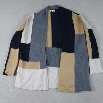 Cardigã Lucky Brand Suéter Feminino Pequeno Casual Malha Colorblock Manga Longa - Imagem 1 de 4