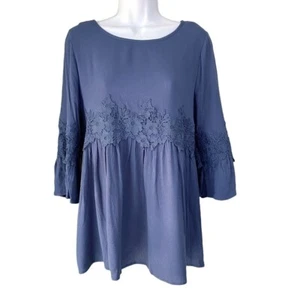 Jodifl Empire Waist Top Shirt Floral Lace Summer - Picture 1 of 7