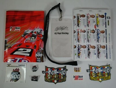 2019 Indianapolis 500 103RD Program A.J. Foyt Enterprises Coyote Racing Fan Pack - Image 1 of 4
