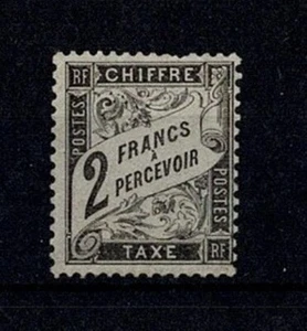 FRANCE STAMP YVERT TAXE 23 SCOTT POSTAGE DUE J 24 " DUVAL 2F BLACK " MH VF X535 - Picture 1 of 2