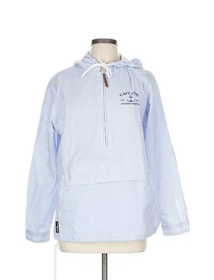 Jaqueta grande nova com etiquetas Charles River tamanho L vestuário Cape Cod Seersucker azul branca - Imagem 1 de 4