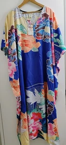 Neu WT Gypsy Blu Live To Be Free Einheitsgröße Badeanzug Überwurf mehrfarbig Blumenmuster  - Bild 1 von 8