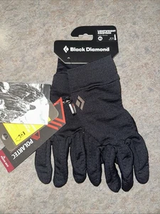Black Diamond Unisex, Polartec Lightweight Softshell Gloves, Black Sz XL NWT - Picture 1 of 11