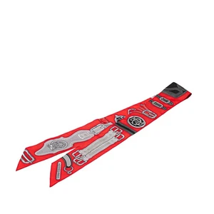 HERMES Twilly HARNAIS DES PRESIDENTS scarf Women 【Used】 - Picture 1 of 5