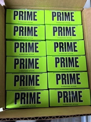Prime Hydration Sticks Lemon Lime 1 Case (12-6ct) of 72 Sticks Total Exp 2/25 - Image 1 of 2