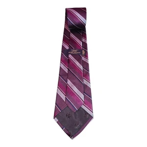 Corbata Brooks Brothers 346 para hombre púrpura a rayas pura seda hecha a mano en EE. UU. - Imagen 1 de 5