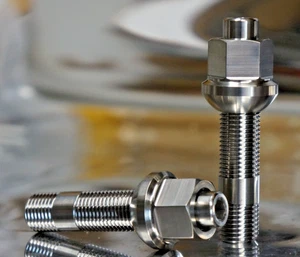 40 pcs M14x1.5 75mm Titanium Lug stud conversion kit Porsche VW - Picture 1 of 10