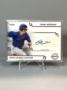 2025 Pulse Meridian Owen Caissie AUTO 2/7 Prime Meridian Chicago Cubs - Picture 1 of 2