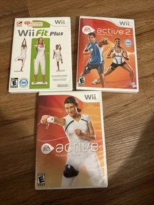 Wii Fit - Wii Fit Plus Active/Active 2  Personal Trainer Lot Q32 - Picture 1 of 6