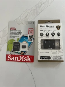 128GB SD Card With High Speed transfer Device - Picture 1 of 2