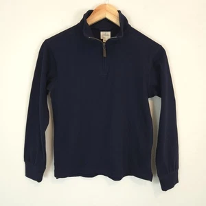 J. Crew Crewcuts Boy's Navy Half-Zip Cotton Pullover Preppy School Size L - Picture 1 of 13