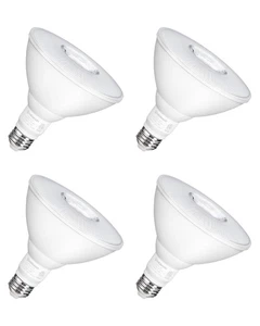 4 Pack Flood Light Bulbs, PAR38 LED Outdoor Flood Light Bulbs, (120W Equiv) D... - Picture 1 of 8