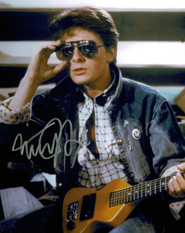 Michael J FOX Signed Autographed 10x8 Photo Back To The Future Marty McFLY + COA - Image 1 of 1