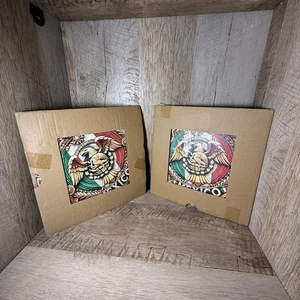 2 México Pride Blechschilder 8x8 rund Blech Wanddeko Mexiko Männerhöhle - Bild 1 von 8