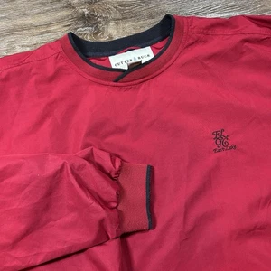 Cutter And Buck Pullover Mens XL Red East Lake Embroidery Golf Nylon Windbreaker - Picture 1 of 6