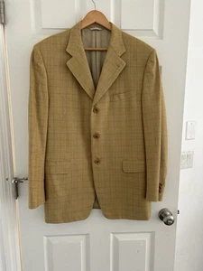 VINTAGE CANALI Herren Blazer Sport Mantel Freizeit Sakko Gr. 50 R Wolle Seide Anzug - Bild 1 von 12