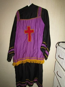 Vtg Early 1900's Masonic Lodge Costume Ceremonial CE WARD  Cotton Felt Unusual - Picture 1 of 6