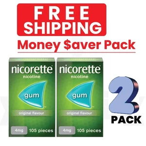 2 x Goma Nicort ORIGINAL Sabor Fuerza Completa 4mg 105 Piezas PACK DE 2 - Imagen 1 de 3